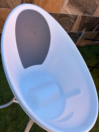 Bañera para bebé Shnuggle con soporte
