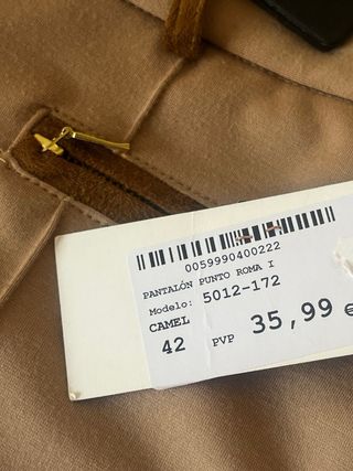 Pantalón Dandara Marrón con Cremalleras