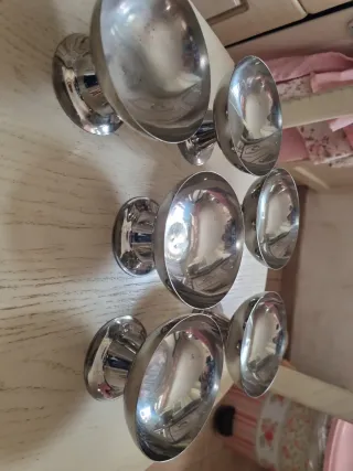 Coppe per gelato/dessert in acciaio inox