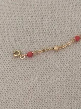 Bracciale oro e corallo