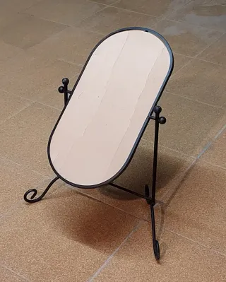 Cornice antica in ferro smontabile per foto/specchio