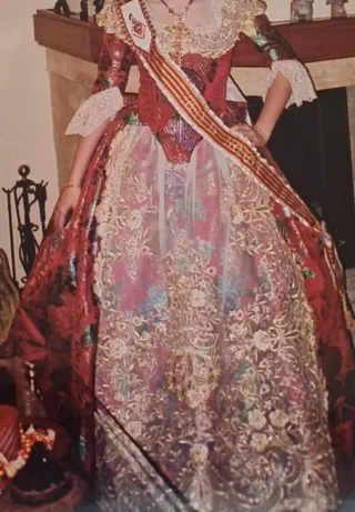 Traje Fallera Completo Manteletas Zapatos