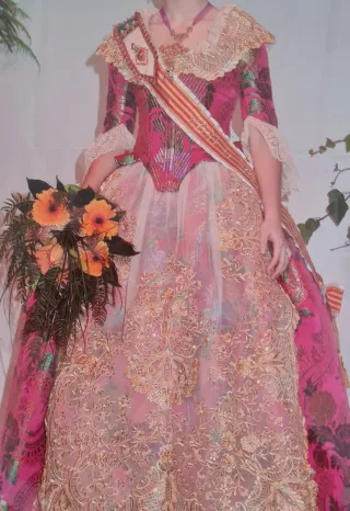 Traje Fallera Completo Manteletas Zapatos