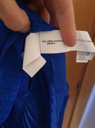 Vestido Zara azul con volantes