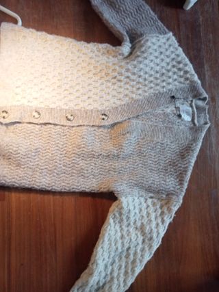 Jersey Zara 11-12 años beige/gris