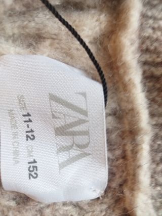 Jersey Zara 11-12 años beige/gris