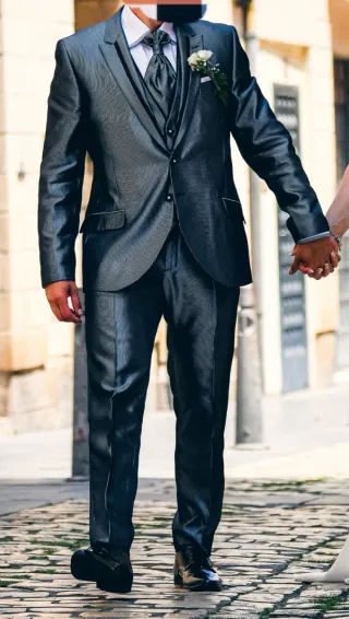 Traje de Novio Rayas - Giovanni Valdi