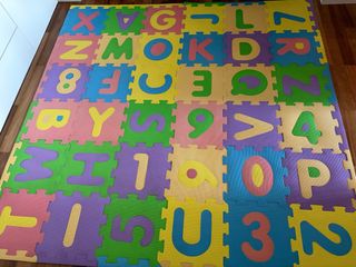 Alfombra Puzzle Letras y Números Infantil