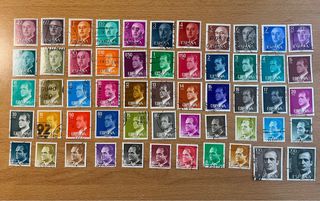 Lote de 55 sellos usados de España