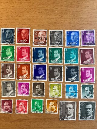 Lote de 55 sellos usados de España