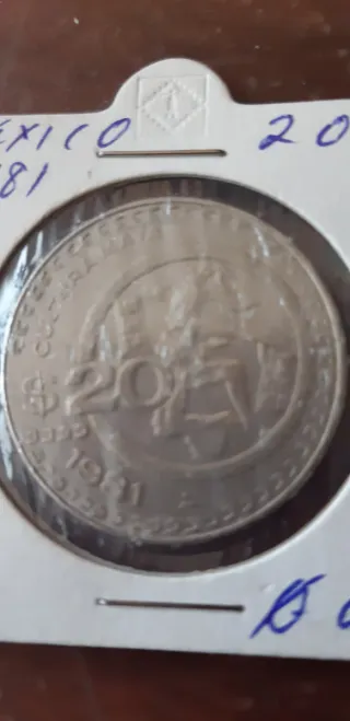 2 Monedas México 10 y 20 Pesos 1981