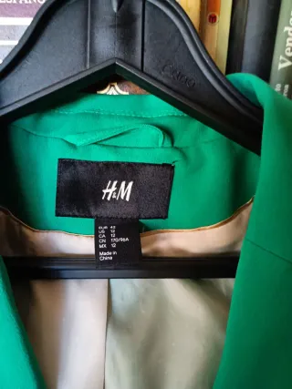Chaqueta H&M Verde Talla 40