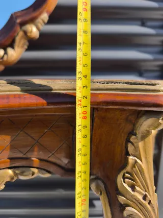 Preciosa Consola Luis XV con espejo antigua