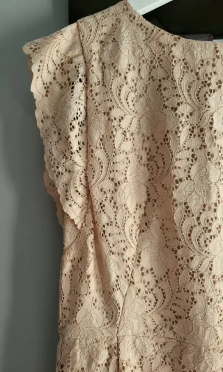 Vestido Midi Rosa Palo Zara