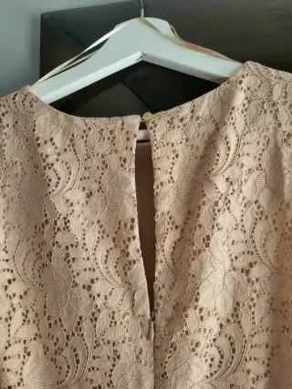 Vestido Midi Rosa Palo Zara