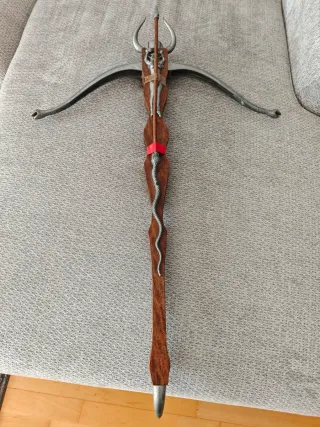 Ballesta Medieval Decorativa Madera y Metal