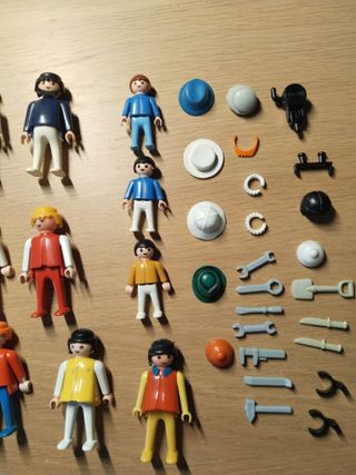 Lote 25 Figuras Playmobil Antiguas + Accesorios
