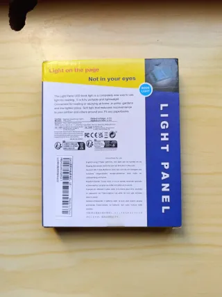 Panel de luz para leer libros