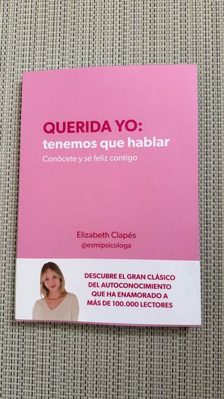 Libro “Querida yo: tenemos que hablar”