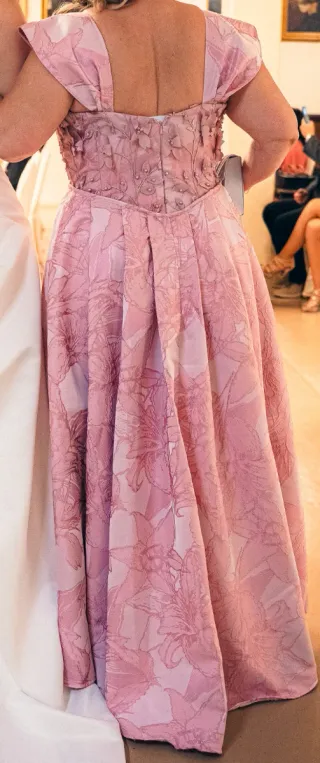 Vestido de madrina rosa floral