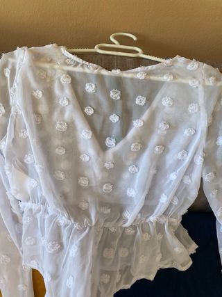 Blusa blanca nueva XXS-XS