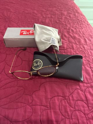 Ray-Ban RX6378F Asian Fit Gafas Marron Doradas