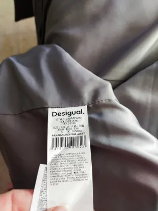 Americana Desigual Hombre Gris Nueva Talla S