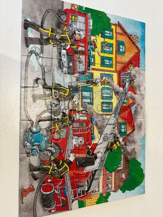 Puzzle Bomberos 4 años