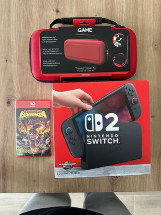 Nintendo Switch Mario kart + Donkey Kong + Funda