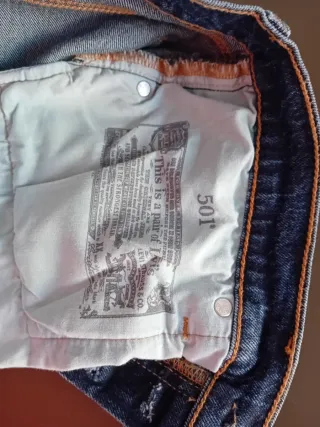 Pantalón Levis 501 Vaquero Azul, talla W30 L30
