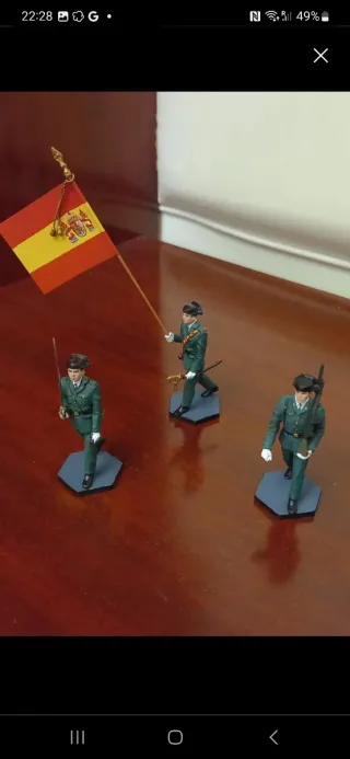 Figuras Guardia Civil (Abanderado, Oficial, Soldad