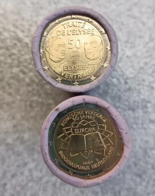 Alemania 2€ 2007 y 2013 Tratado de Eliseo