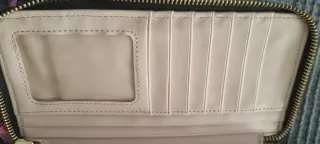 BIMBA Y LOLA Cartera Negra con Detalle Rosa