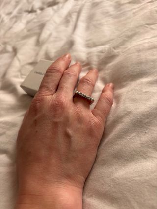 Anillo compromiso plata | Elegante