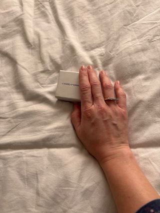 Anillo compromiso plata | Elegante