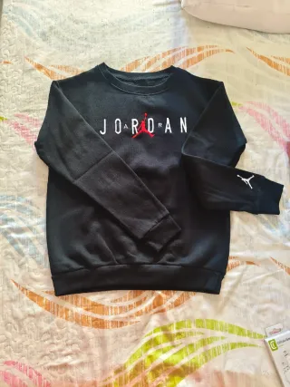 Sudadera Negra Unisex Logo Jordan