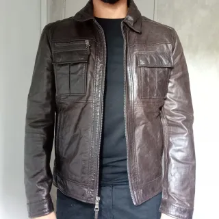 Chaqueta 100% Cuero Zara Man