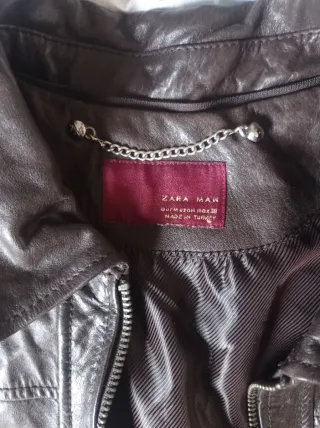 Chaqueta 100% Cuero Zara Man