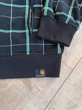Sudadera Carhartt Talla M Cuadros Negros y verdes
