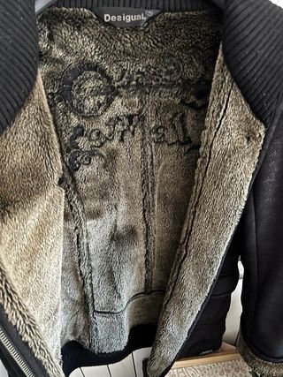 Abrigo Desigual Negro Talla S