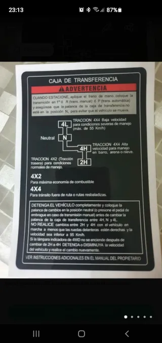 Suzuki Vitara Caja de Transferencia Manual