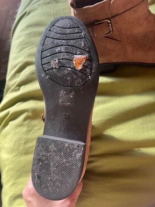 Botines Beige/Marrón con Hebilla