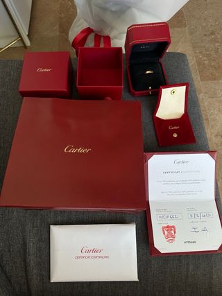 Anillo Cartier Love Oro Rosa