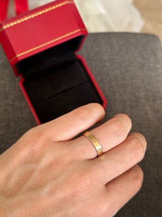 Anillo Cartier Love Oro Rosa