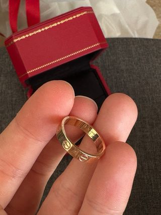 Anillo Cartier Love Oro Rosa