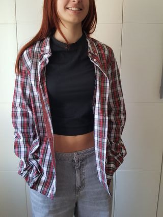 Camisa Zara cuadros Talla L