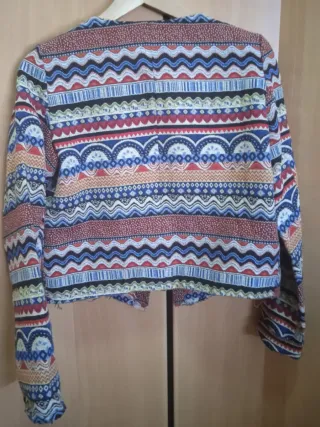 Chaqueta estampada mujer