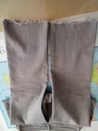 Pantalón Zara Mujer Gris