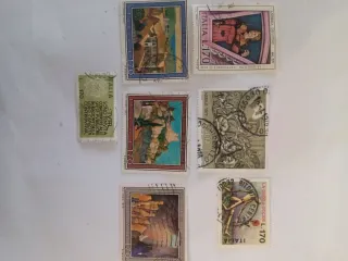 7 francobolli italiani 1977