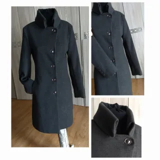 Cappotto donna grigio morbidissimo e sfiancato